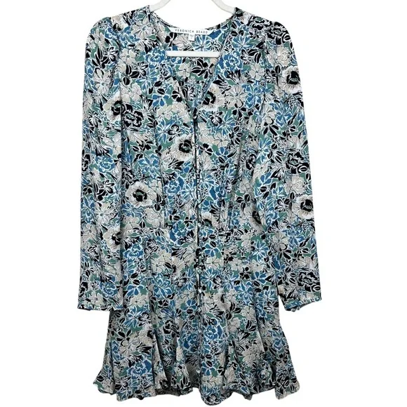 Veronica Beard Riggins Dress in Blue Multi 6 - Picture 3 of 10